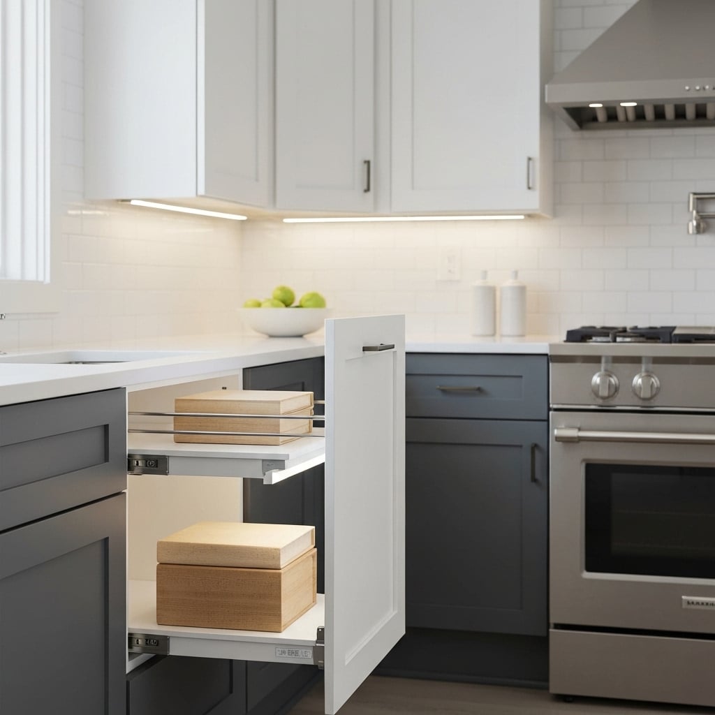 Pull-Out Shelves: The Secret to Hidden Storage in Plain Sight